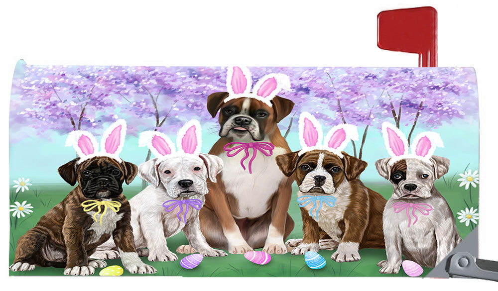 Easter Holidays Boxer Dogs Magnetic Mailbox Cover MBC48382