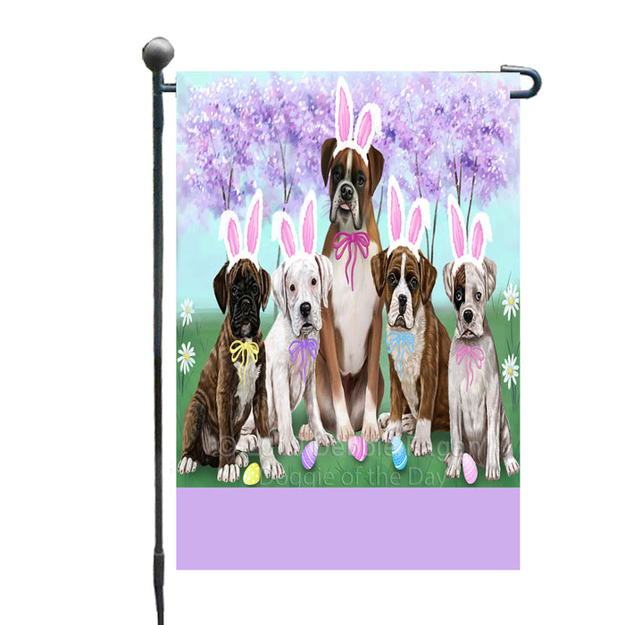 Personalized Easter Holiday Boxer Dogs Custom Garden Flags GFLG-DOTD-A58783