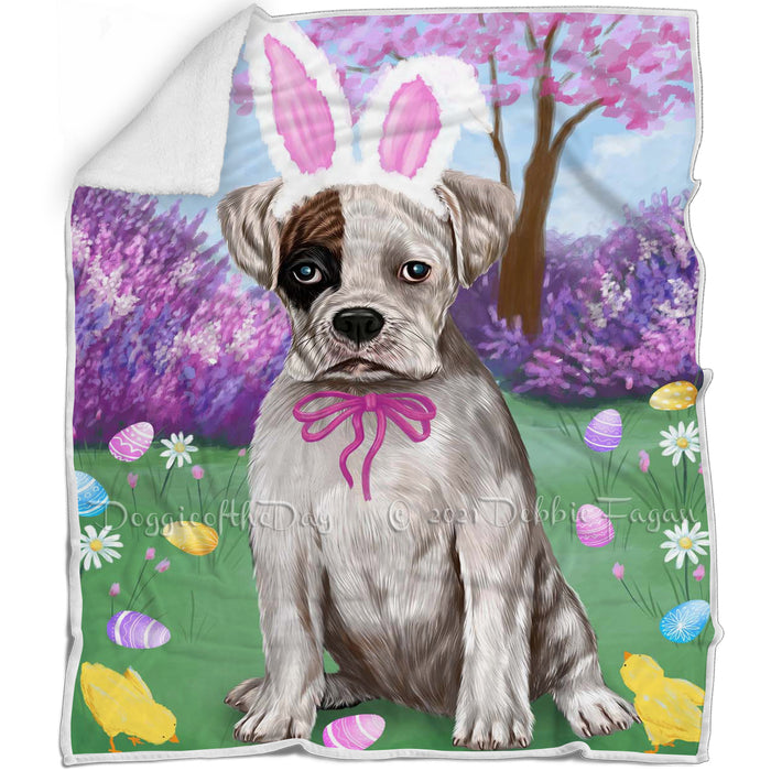 Boxer Dog Easter Holiday Blanket BLNKT57216