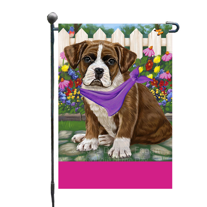 Personalized Spring Floral Boxer Dog Custom Garden Flags GFLG-DOTD-A62780