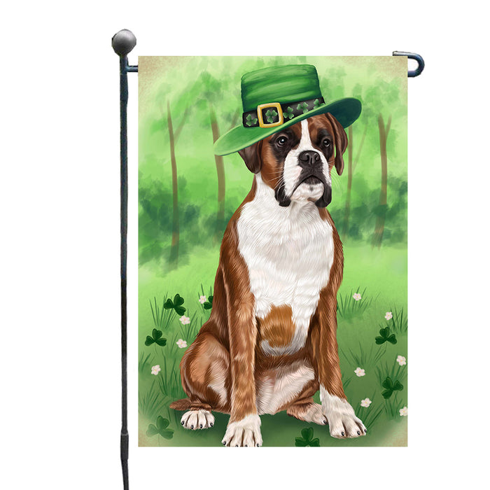 St. Patrick's Day Boxer Dog Garden Flags Outdoor Decor for Homes and Gardens Double Sided Garden Yard Spring Decorative Vertical Home Flags Garden Porch Lawn Flag for Decorations GFLG68568
