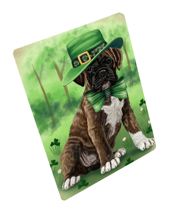 St. Patrick's Day Boxer Dog Cutting Board - For Kitchen - Scratch & Stain Resistant - Designed To Stay In Place - Easy To Clean By Hand - Perfect for Chopping Meats, Vegetables, CA84108
