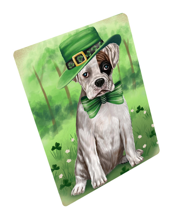 St. Patrick's Day Boxer Dog Cutting Board - For Kitchen - Scratch & Stain Resistant - Designed To Stay In Place - Easy To Clean By Hand - Perfect for Chopping Meats, Vegetables, CA84110