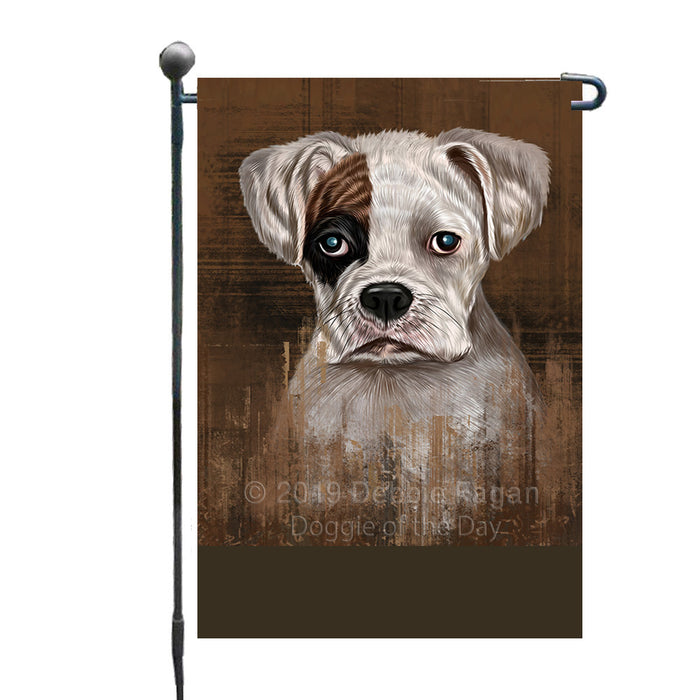 Personalized Rustic Boxer Dog Custom Garden Flag GFLG63451