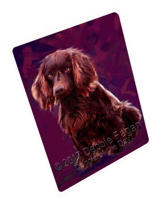 Boykin Spaniel Dog Art Portrait Print Woven Throw Sherpa Plush Fleece Blanket D334