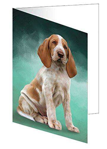 Bracco Italiano Dog Handmade Artwork Assorted Pets Greeting Cards and Note Cards with Envelopes for All Occasions and Holiday Seasons D097