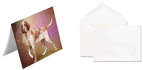 Bracco Italiano Dog Handmade Artwork Assorted Pets Greeting Cards and Note Cards with Envelopes for All Occasions and Holiday Seasons D099