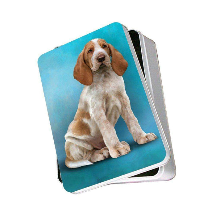 Bracco Italiano Dog Photo Storage Tin