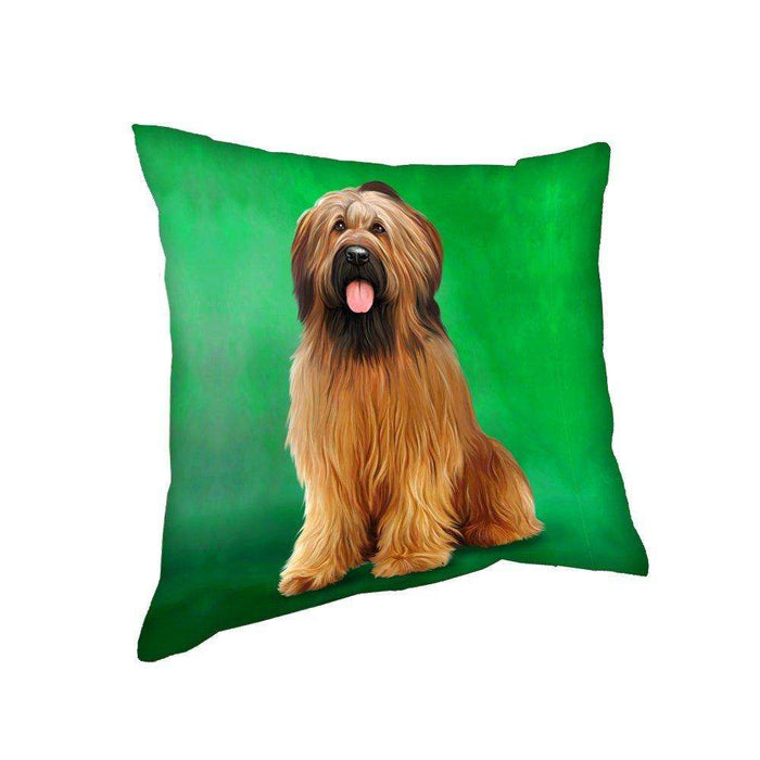 Briard Dog Throw Pillow