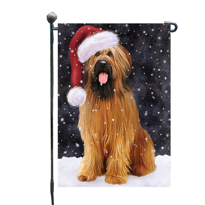 Christmas Let it Snow Briard Dog Garden Flags Outdoor Decor for Homes and Gardens Double Sided Garden Yard Spring Decorative Vertical Home Flags Garden Porch Lawn Flag for Decorations GFLG68785