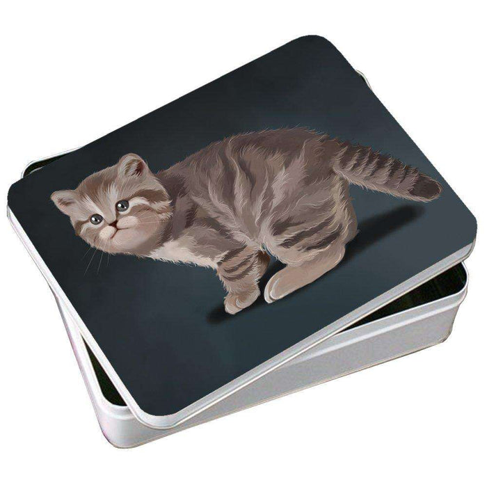 British Kitten Cat Photo Storage Tin