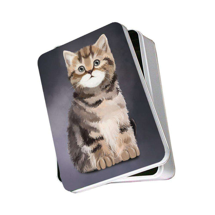 British Kitten Cat Photo Storage Tin