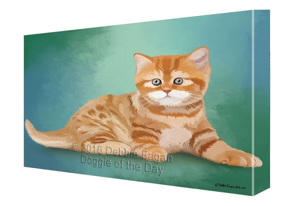 British Shorthair Cat Canvas Wall Art CV058