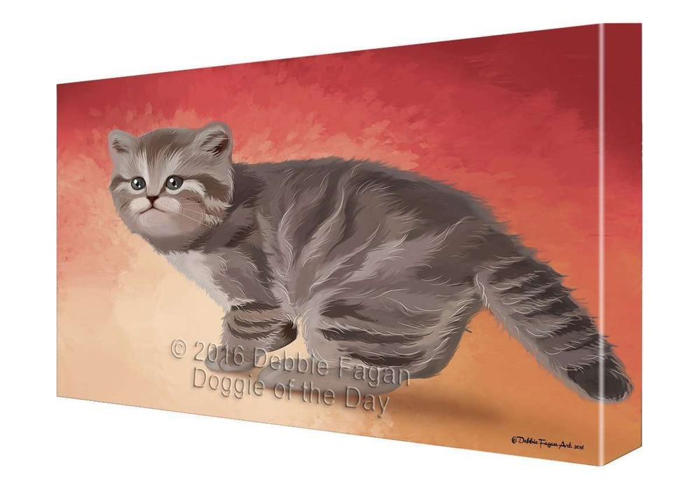 British Shorthair Cat Canvas Wall Art CV060