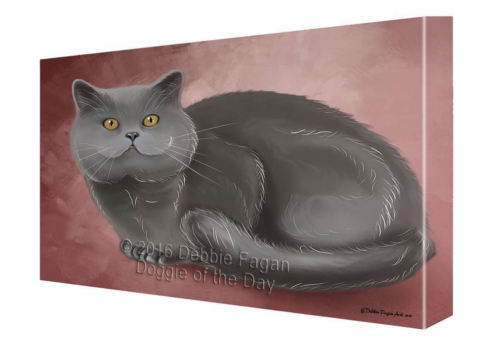 British Shorthair Cat Canvas Wall Art CV063