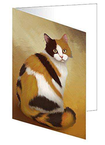 British Shorthair Cat Handmade Artwork Assorted Pets Greeting Cards and Note Cards with Envelopes for All Occasions and Holiday Seasons D106