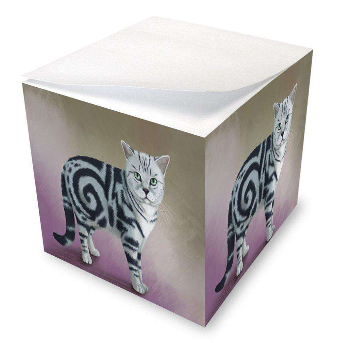 British Shorthair Cat Note Cube