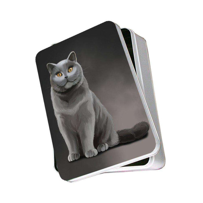 British Shorthair Cat Photo Storage Tin