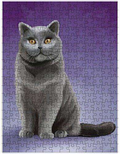 British Shorthair Cat Puzzle with Photo Tin D056