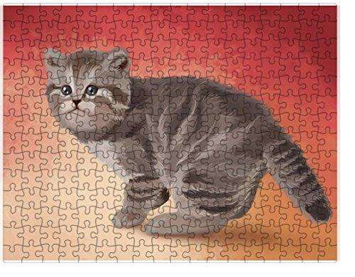 British Shorthair Cat Puzzle with Photo Tin D059