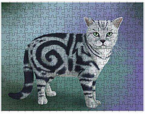 British Shorthair Cat Puzzle with Photo Tin D060