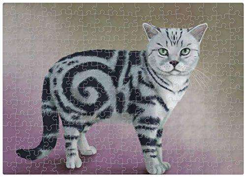 British Shorthair Cat Puzzle with Photo Tin