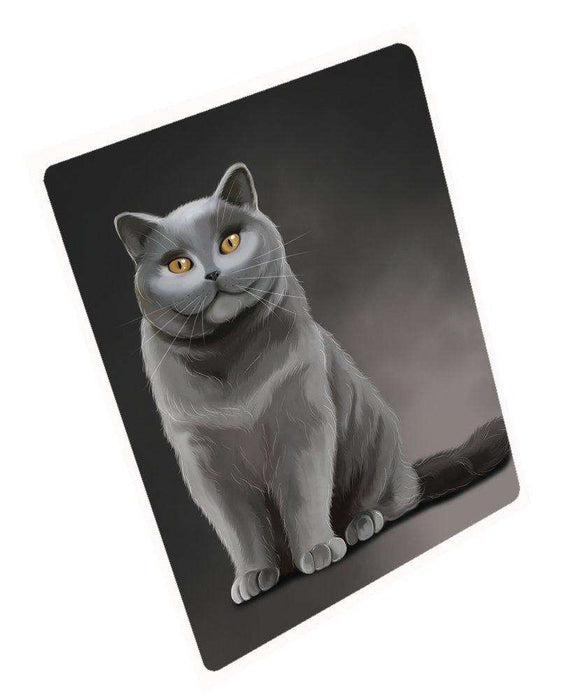 British Shorthair Cat Tempered Cutting Board