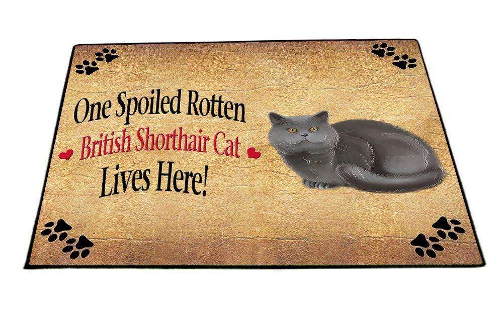 British Shorthair Spoiled Rotten Cat Indoor/Outdoor Floormat