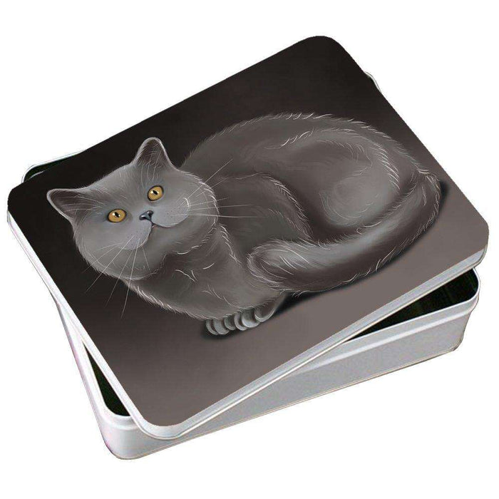 British Shorthaired Cat Photo Storage Tin