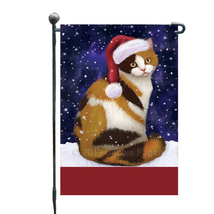Personalized Let It Snow Happy Holidays British Shorthair Cat Custom Garden Flags GFLG-DOTD-A62286