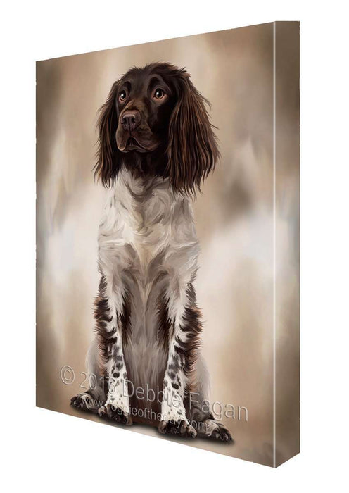 Brittany Dog Art Portrait Print Canvas