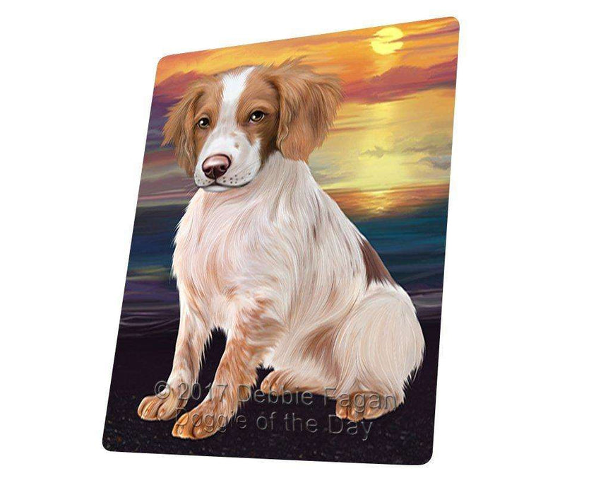 Brittany Spaniel Dog Art Portrait Print Woven Throw Sherpa Plush Fleece Blanket D393