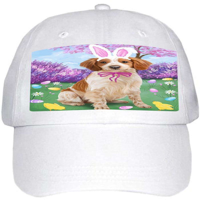 Brittany Spaniel Dog Easter Holiday Ball Hat Cap HAT50940