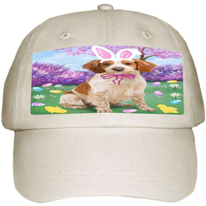 Brittany Spaniel Dog Easter Holiday Ball Hat Cap HAT50940