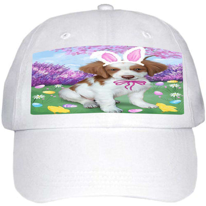 Brittany Spaniel Dog Easter Holiday Ball Hat Cap HAT50946