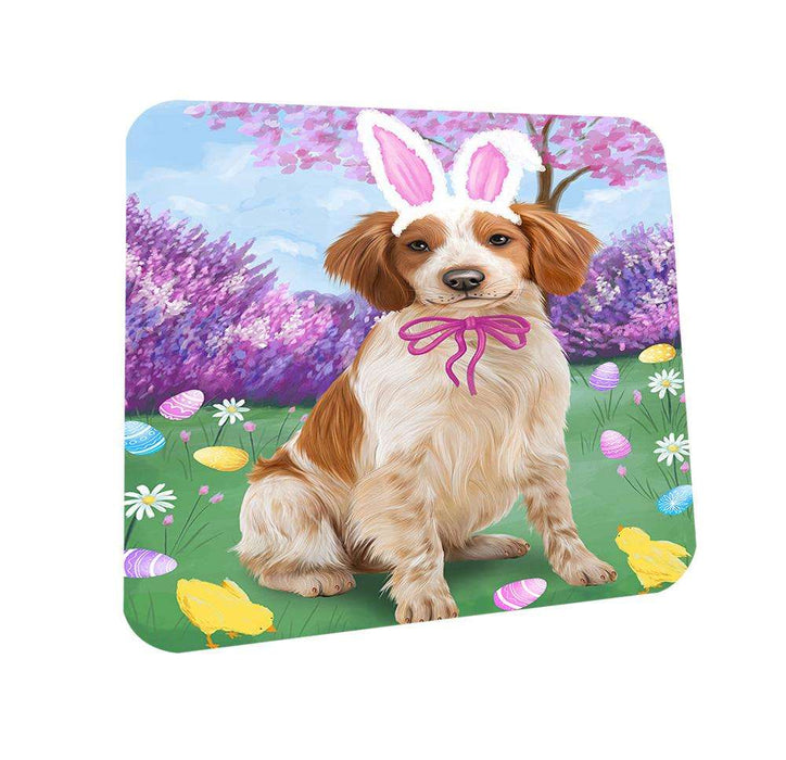 Brittany Spaniel Dog Easter Holiday Coasters Set of 4 CST49028