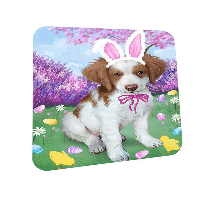 Brittany Spaniel Dog Easter Holiday Coasters Set of 4 CST49030