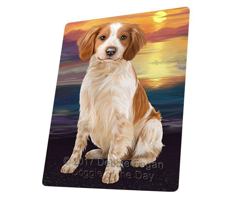 Brittany Spaniel Dog Large Refrigerator / Dishwasher Magnet D390