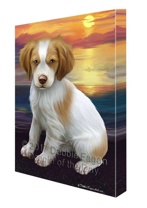 Brittany Spaniel Dog Wall Art Canvas CV180