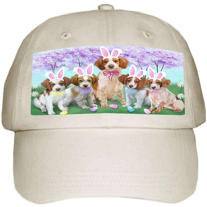 Brittany Spaniels Dog Easter Holiday Ball Hat Cap HAT50943