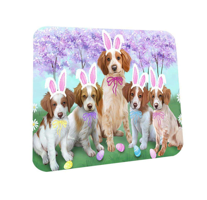 Brittany Spaniels Dog Easter Holiday Coasters Set of 4 CST49029