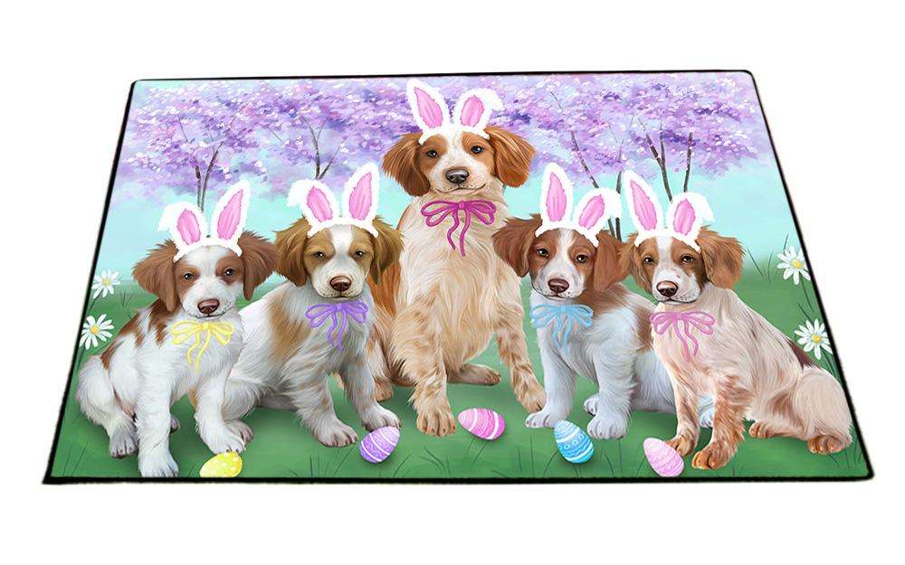 Brittany Spaniels Dog Easter Holiday Floormat FLMS49497