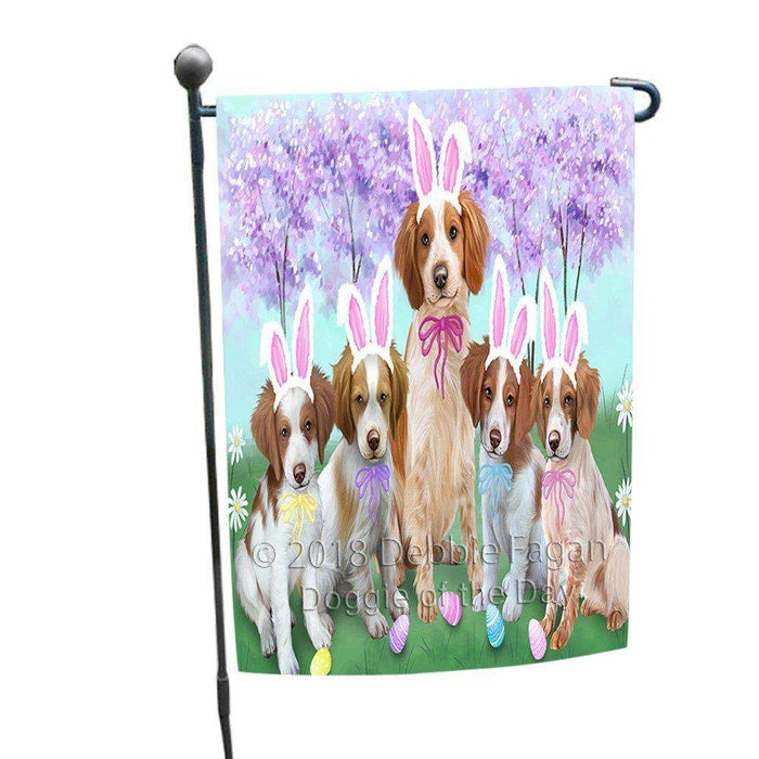 Brittany Spaniels Dog Easter Holiday Garden Flag GFLG48979