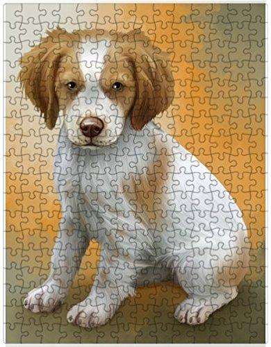 Brittany Spaniels Dog Puzzle with Photo Tin D064
