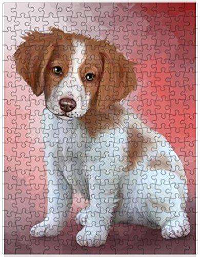 Brittany Spaniels Dog Puzzle with Photo Tin D065