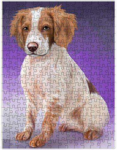 Brittany Spaniels Dog Puzzle with Photo Tin D067