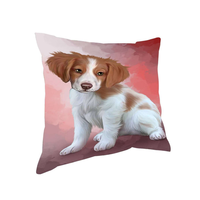 Brittany Spaniels Dog Throw Pillow D301