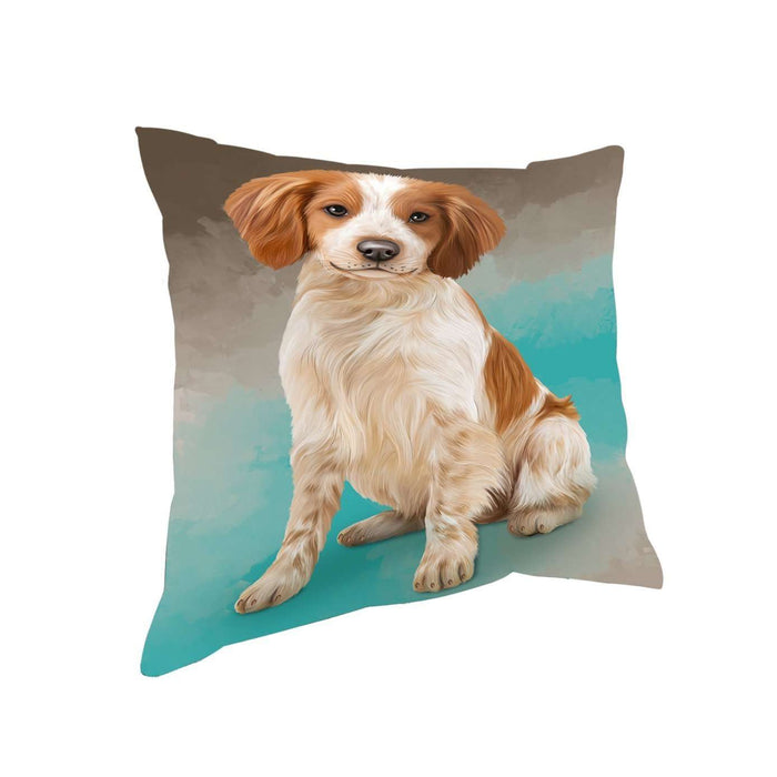 Brittany Spaniels Dog Throw Pillow D305