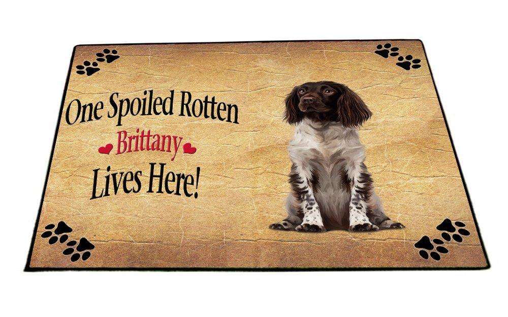 Brittany Spoiled Rotten Dog Indoor/Outdoor Floormat