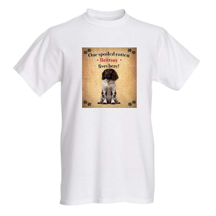 Brittany Spoiled Rotten Dog T-Shirt